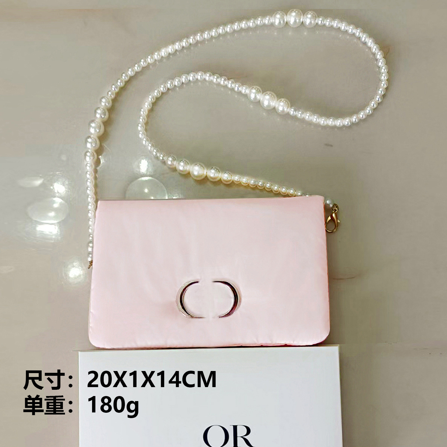 新しい化粧品バッグ、国内向けピンクのスペースコットン、超柔らかさ、ポータブル、高級ハンドバッグ、化粧品収納バッグ