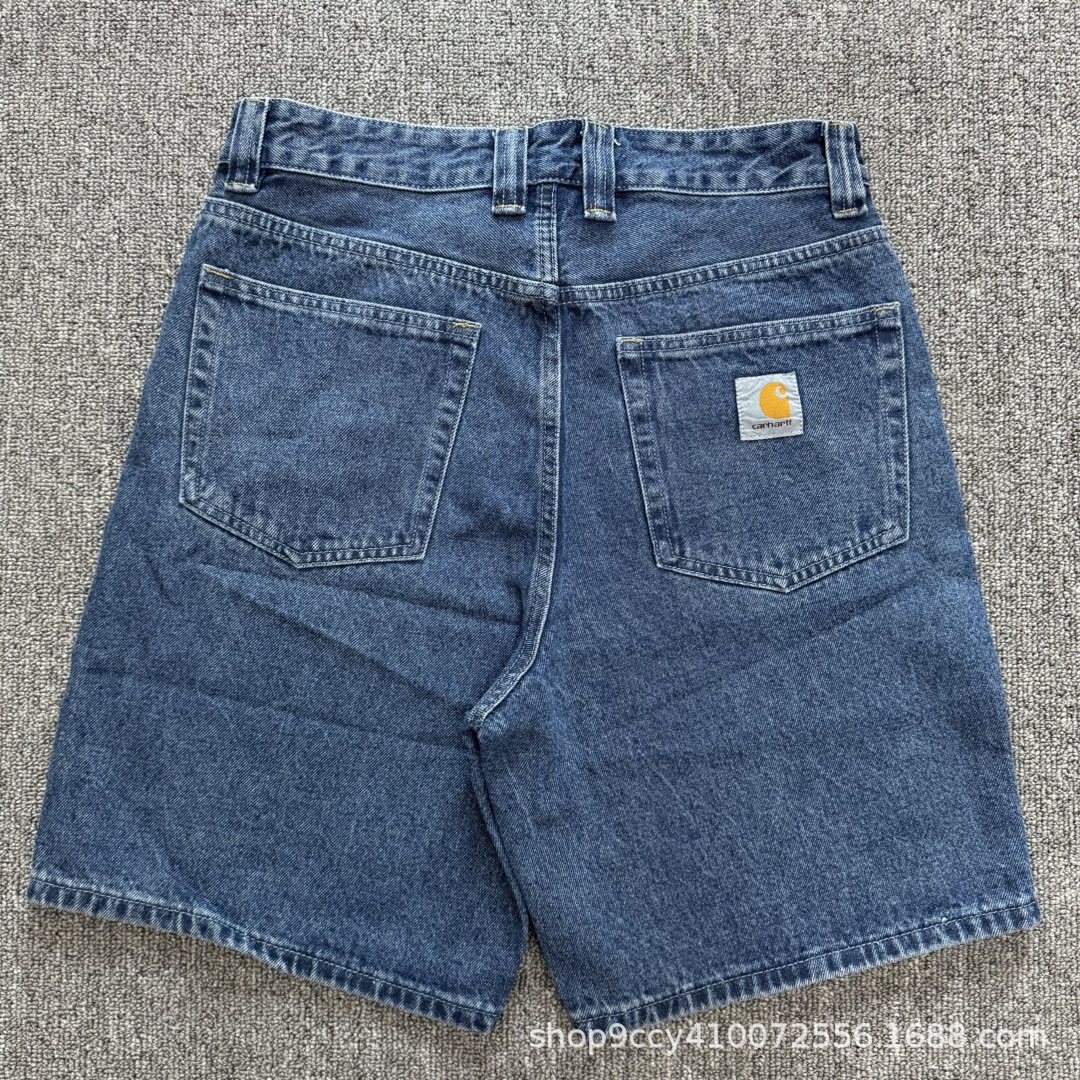 Carhartt Denim Shorts Loose Washed Blue