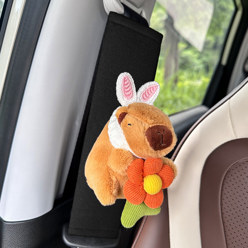 Funda Protectora de Cinturón de Seguridad de Felpa Anti-Rozadura para Coche