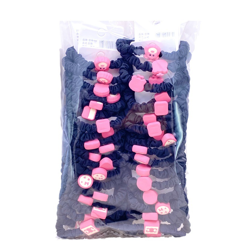 Internet celebridad Tarjeta de intestino delgado anillo de pelo malla floral artístico fresco retro francés dulce accesorios para el cabello anillo de intestino pequeño cuerda de pelo