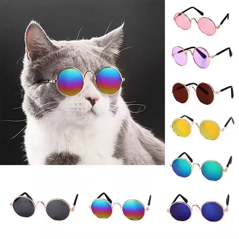 2024 Factory Direct Sales Dog and Cat Pet Glasses Creative Trendy Toy Sunglasses