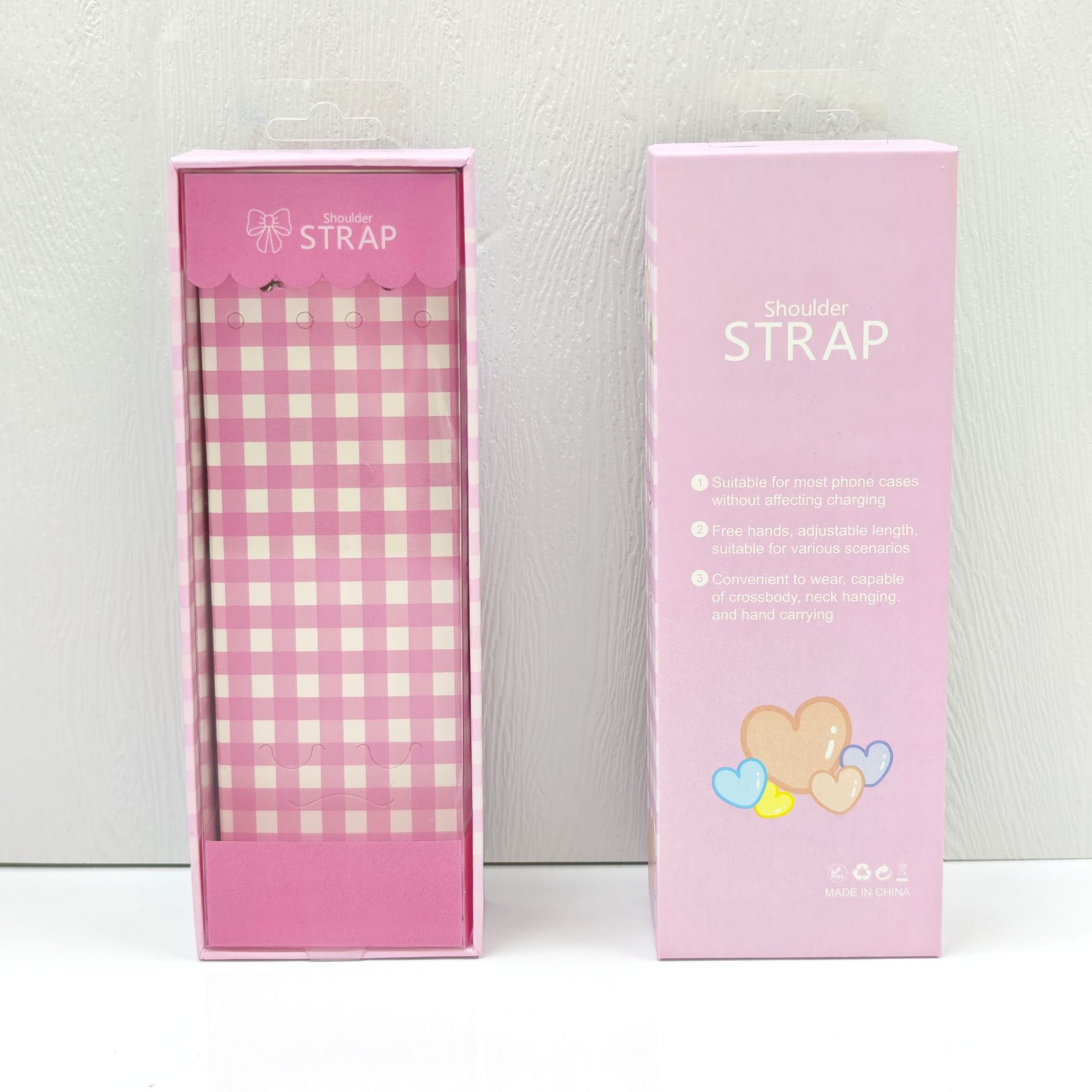 체크무늬 파우더(200*70*35)mm