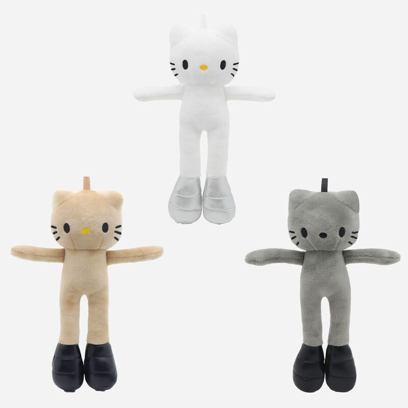 Homemade High-Definition Lady with Long Legs Hellokitty Cat Naked Baby DIY Plush Doll Bag Pendant Pendant