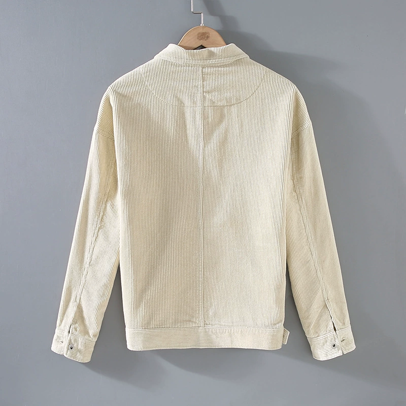 Осенняя вельветовая куртка, цвета хаки и зелёный, размеры M L XL XXL XXXL