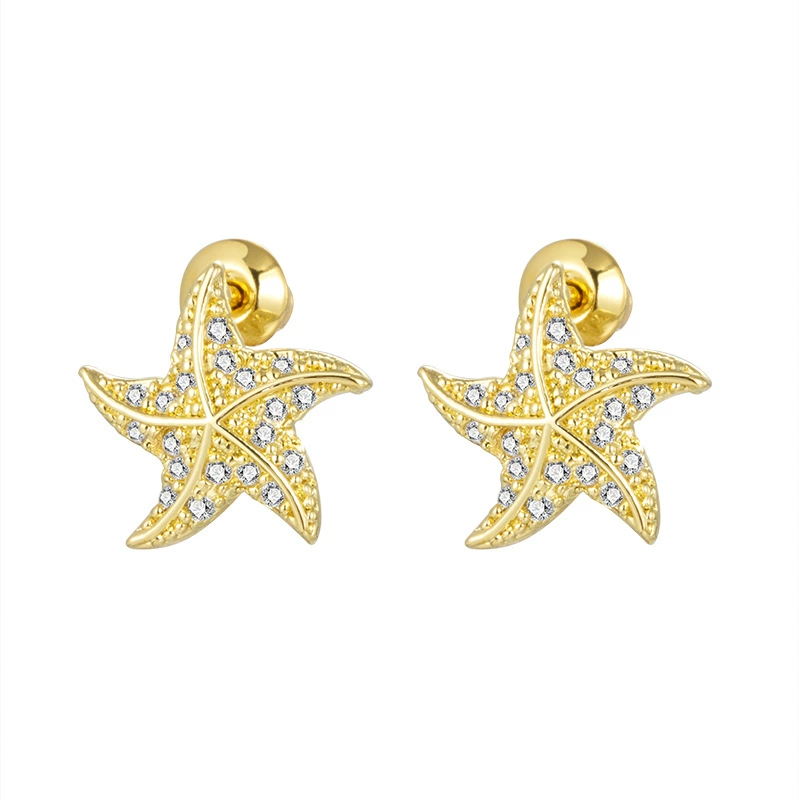 Cute earrings, 2023, diamond encrusted