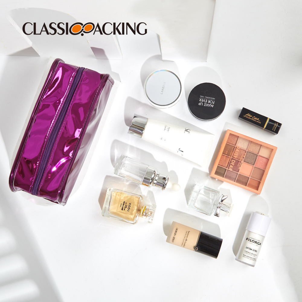 2025 nueva bolsa de cosméticos de gran capacidad material de PU moda bolsa de lavado impermeable bolsa de almacenamiento portátil de viaje