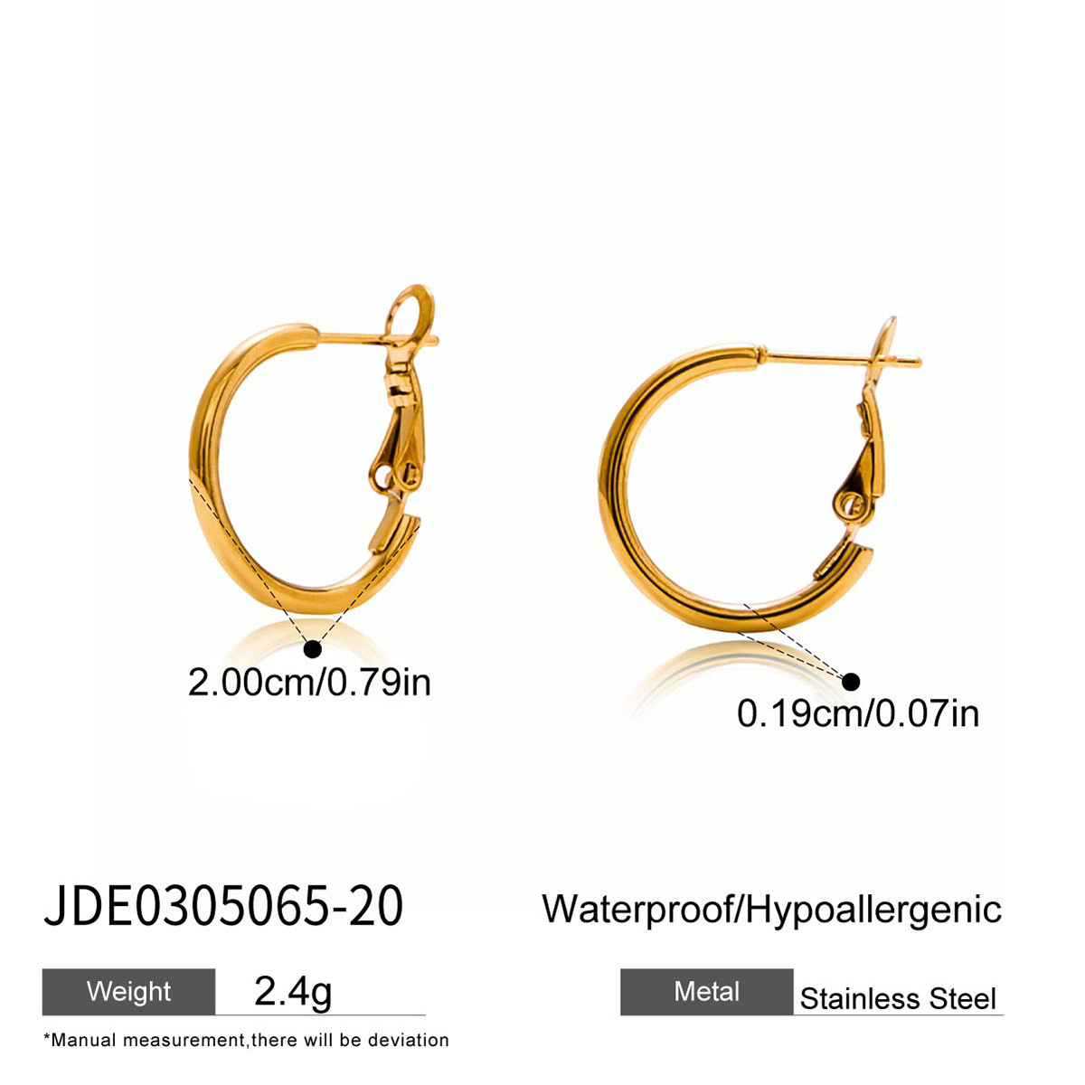 Wanxing Europa y los Estados Unidos transfronterizos aretes de acero inoxidable grandes círculos ligeros de lujo joyas de alta calidad nicho de diseño de orejas de acero de titanio