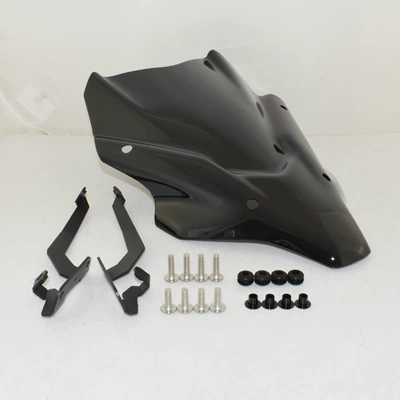 Suitable for Yamaha MT07 MT-07 21-24 modified motorcycle front windshield windshield windshield mirror (Motorcycle front windshield) - smoked-black-i-style
