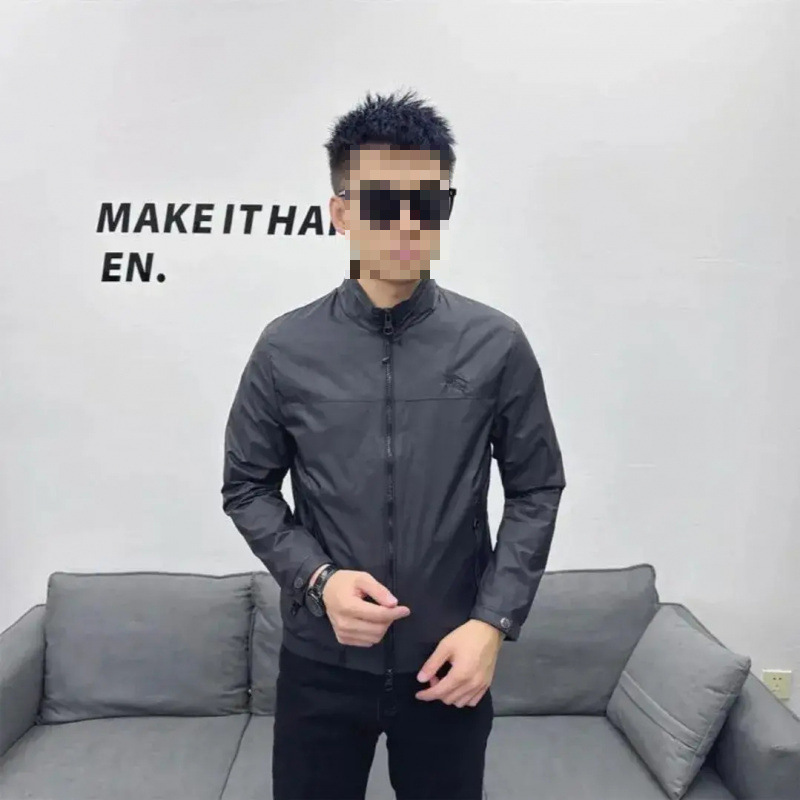 2025 New Stand Collar Men's Jacket Business Fashion Simple Versatile Solid Color Trendy Coat Men's Style 2025 New Stand Collar Men's Jacket Business Fashion Simple Versatile Solid Color Trendy Coat Men's Style