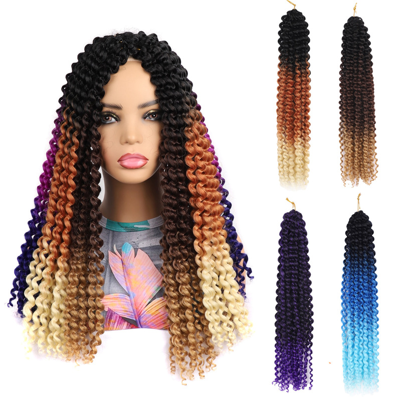 Foreign trade passion twist dreadlocks, African women's finger hair extensions, 18inch hand-crocheted synthetic fiber dreadlocks wig Foreign trade passion twist dreadlocks, African women's finger hair extensions, 18inch hand-crocheted synthetic fiber dreadlocks wig