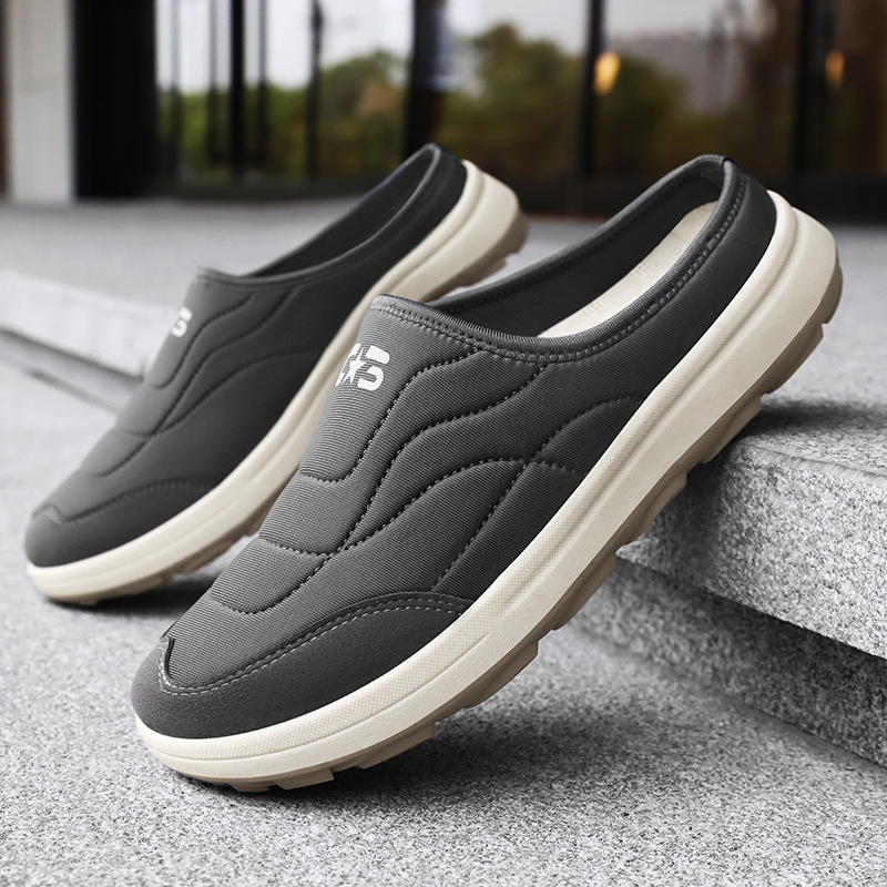 Zapatos de hombre verano nuevo estilo semi-pantuflas zapatos casuales de un pie zapatos de papá cómodos y transpirables zapatos ligeros de todo fósforo al por mayor