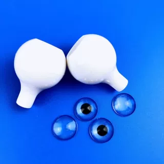 优质供应手柄眼睛仿真玩具娃娃眼珠bjd带托DIY眼珠压眼材料水滴眼
