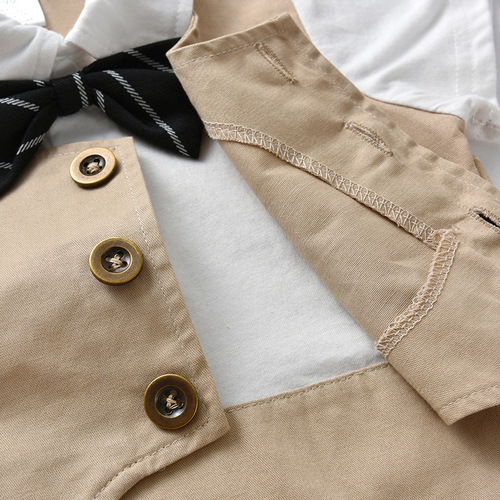 Foreign trade children's clothing wholesale first-hand supply boys summer short-sleeved rompers baby one-piece baby clothes