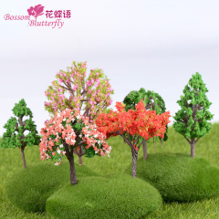 コケの微景観創意シミュレーションプラスチック桜の木diy装飾品アクセサリー農場園芸造景小置物