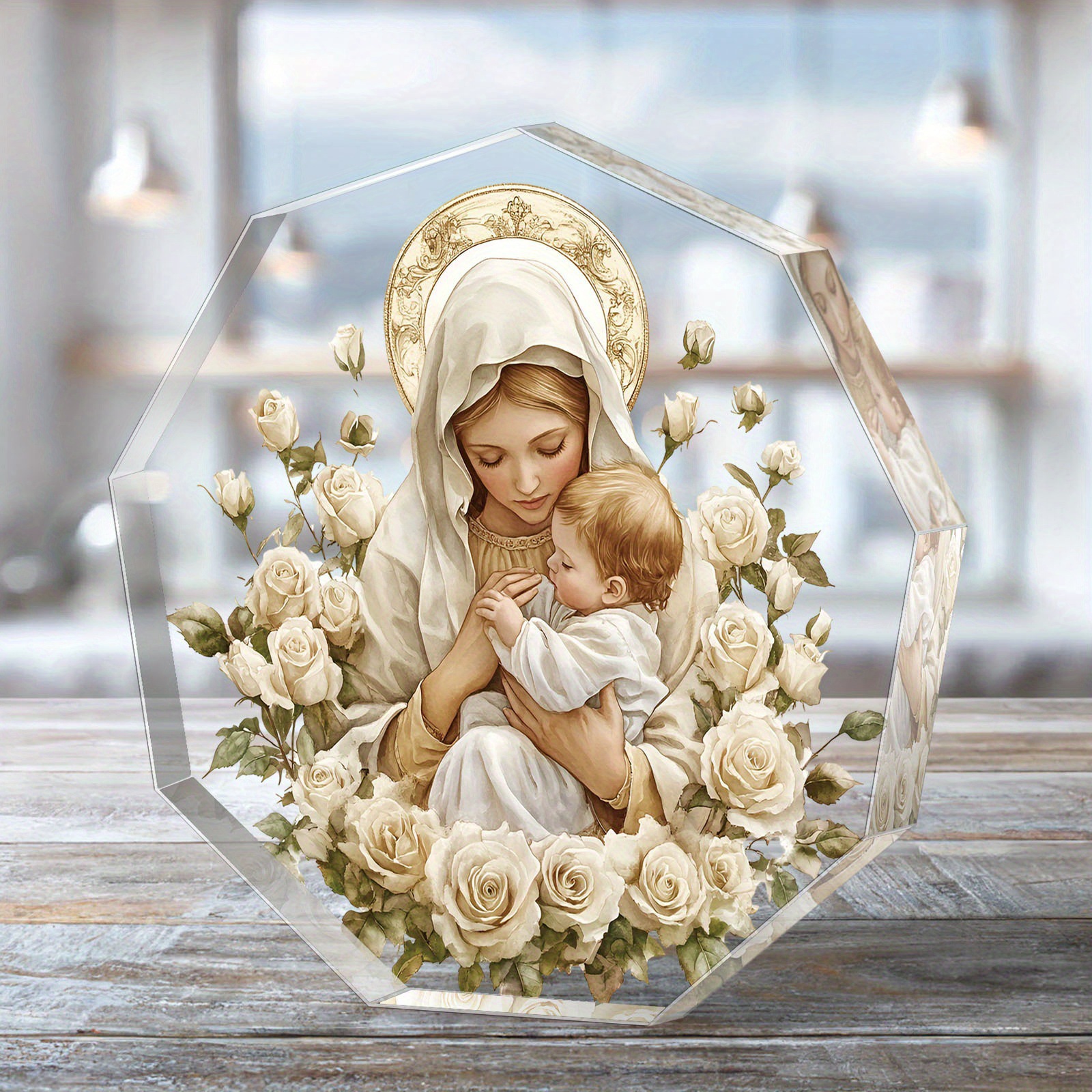 Adorno de Corazón Acrílico de Escritorio de Acrílico Decorativo para Navidad image 4