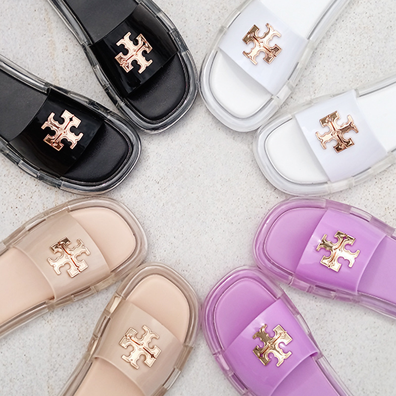 TB slippers air cushion women's shoes slippers European and American famous women's sandals 2023 new summer cross-border