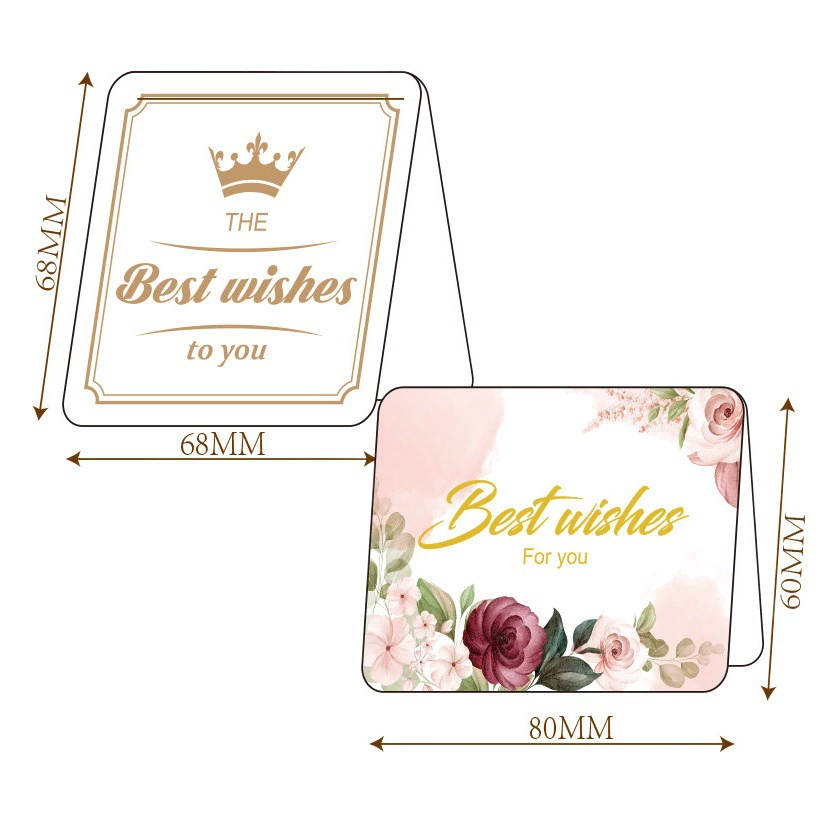 Креативные свежие ювелирные изделия с ручной росписью ожерелье подкладка карта Европейский стиль цветы сопровождающая Подарочная коробка бронзовая маленькая поздравительная открытка подарок