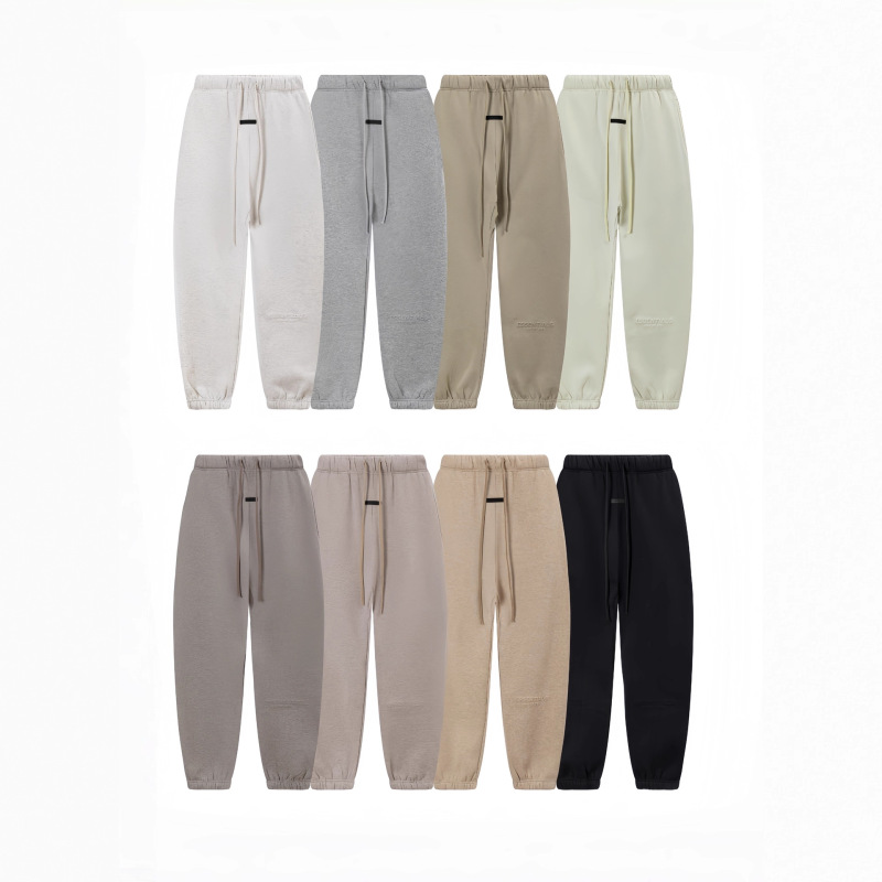 Top Brand Essentials Hhh Embossed Letter Print American Style Trendy Casual Unisex Fleece Jogger Sweatpants Cotton