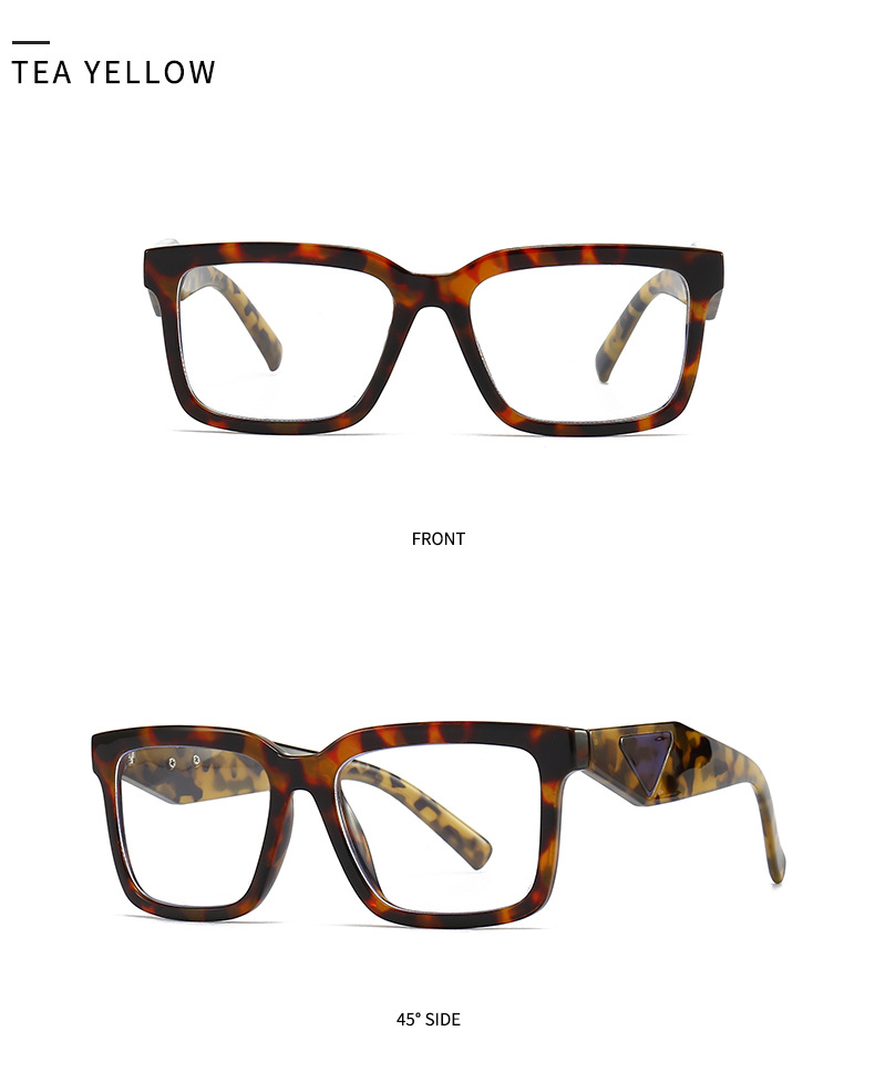 Commerce extérieur transfrontalier européen et américain, vente chaude de lunettes de soleil, mode coréenne, style de rue, rétro, carré, grand cadre, lunettes plates 27 1_voghion.com
