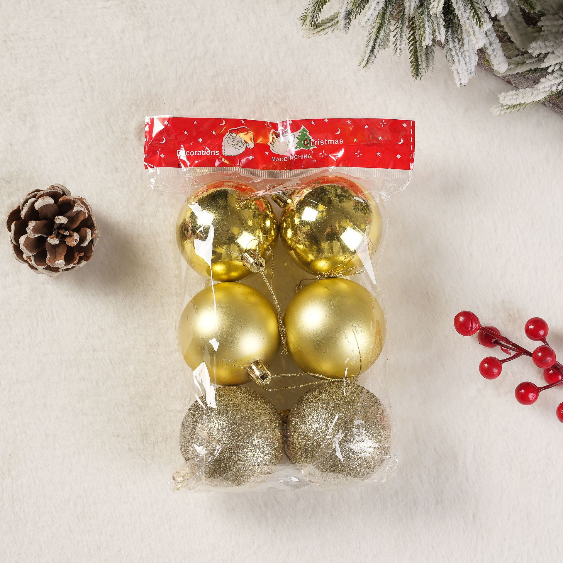 Decoraciones de Navidad Campana arco Santa Claus Árbol de Pino Estrella Superior del árbol de Navidad adornos