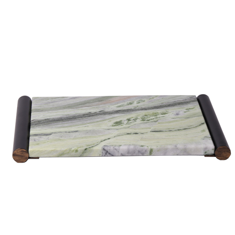 Creative New Chinese Zen Marble Tray Crane Set Desktop Combination Ornaments Model House Sales Office Jewelry