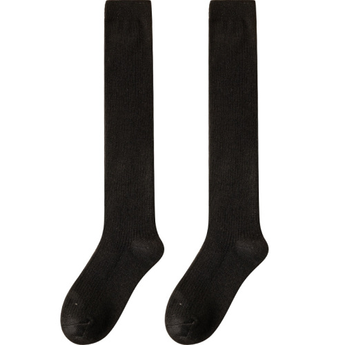 Women's Spring Warm Wool Socks with Double-Needle Micro-Compression, Non-Scratch Feet, Slimming Calf Socks, Soft and Skincare-Friendly, High-Calf Women's Socks