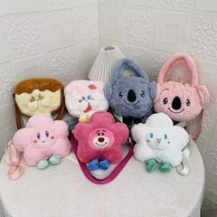 Cross-border new product eight-inch plush toy children's grab bag bag doll doll doll bag strawberry bear Kuromi