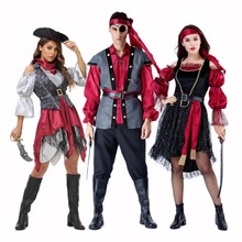 萬聖節cosplay成人情侶裝扮表演服海盜角色加勒比海盜服飾的批發