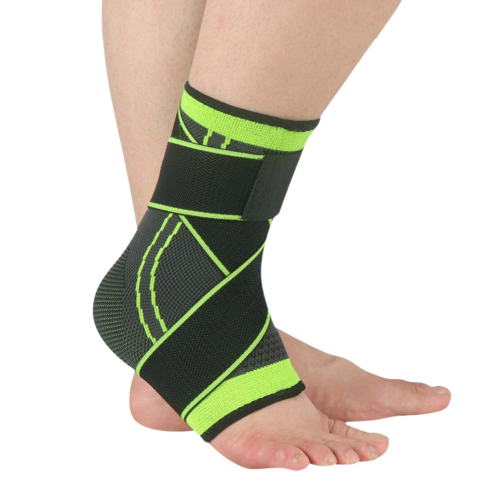 Protección de tobillo deportiva de nylon de punto para hombres y mujeres de cuatro lados elástica cálida transpirable soporte de tobillo fijo protección de tobillo