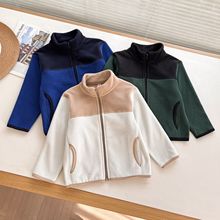 童装男童女童秋冬摇粒绒拉链长袖夹克抓绒保暖外套478141/480184