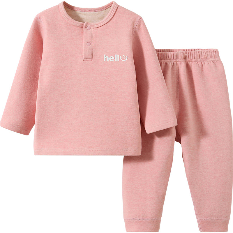Primavera, otoño, invierno, ropa caliente para niños, pijamas para niños, ropa interior para bebés