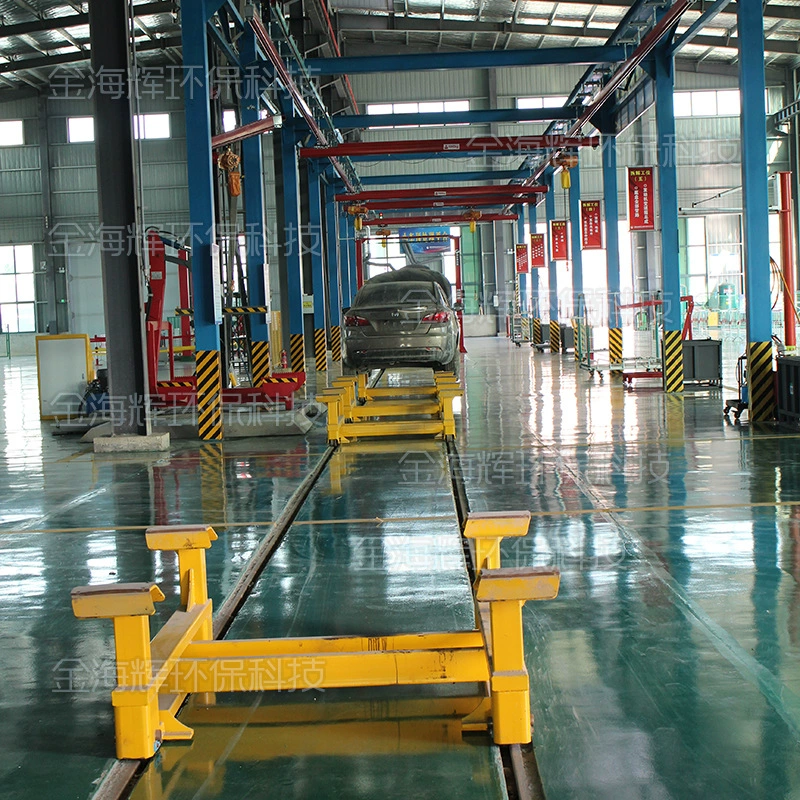 Оборудование для демонтажа лома автомобилей наземного рельса