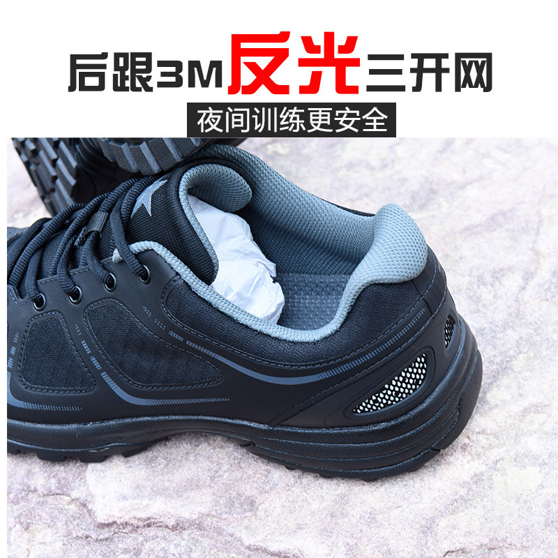 Breathable ultra light wear-resistant black sneakers for summer and…