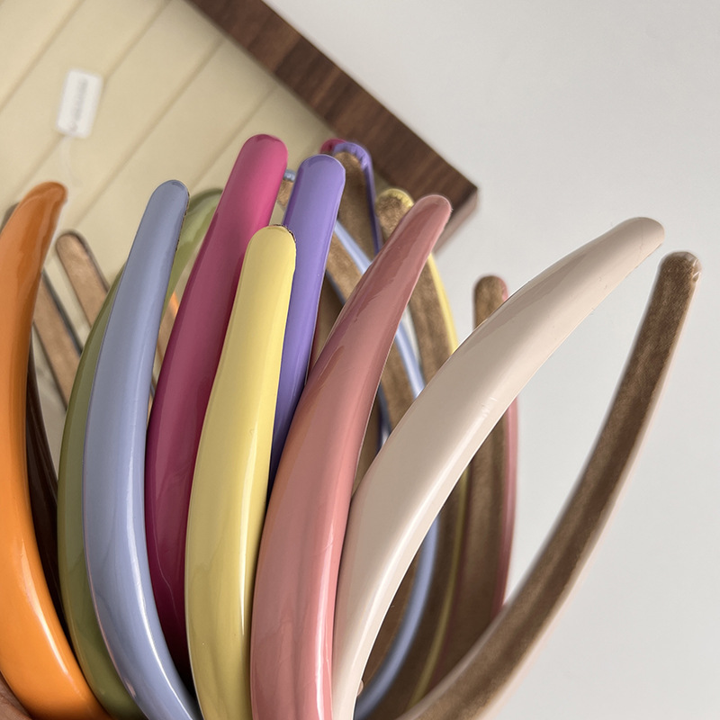 Fashion Style Fashion Solid Color Plastic Hair Band