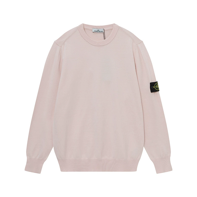 (Cross-border trading), demi-season colored sweater with a round collar, long-sleeve