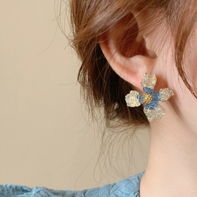 Серебряная игла, квадратные маленькие серьги, стиль лёгкой роскоши, качественный стиль, оптовая продажа