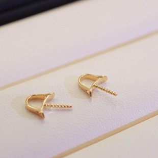 18K Gold Pendant Accessories, Daily Versatile Picture with 10-11mm Accessories, No Chain, No Beads