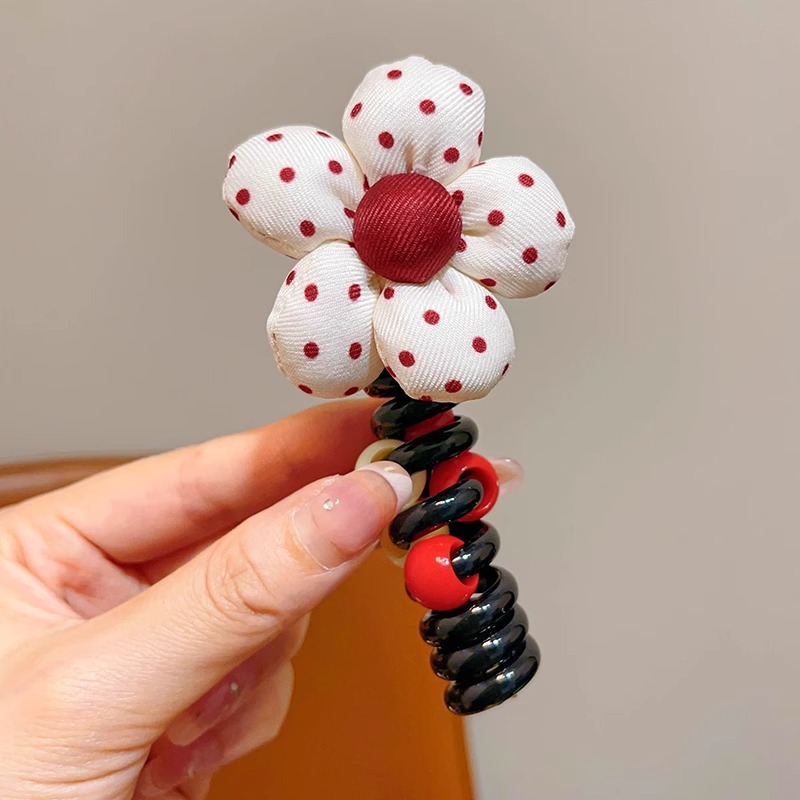 Trenza de burbuja simple japonesa, cuerda para la cabeza, mujer 2024, nueva línea telefónica de amor de alta gama, anillo para el cabello, cola de caballo, artefacto de cabello trenzado