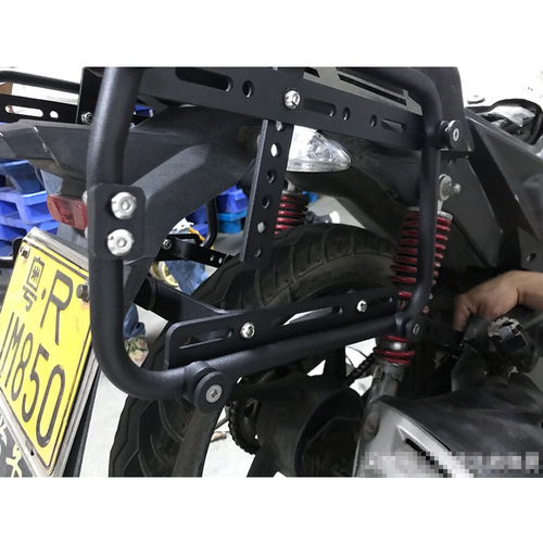 Universal motorcycle side box bracket suitable for Kawasaki Yamaha Suzuki Honda motorcycle aluminum alloy side box side frame