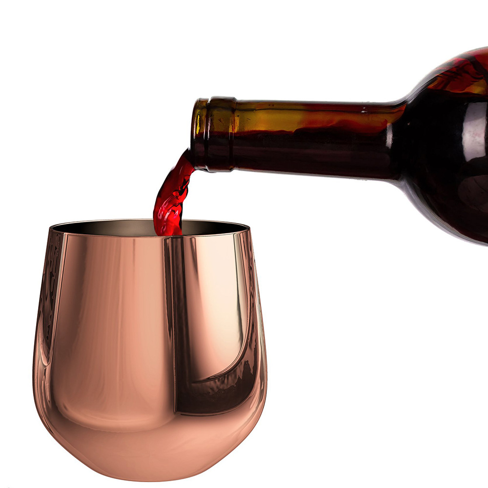 304 de acero inoxidable de estilo europeo creativo de cáscara de huevo Copa de ventas directas de la fábrica no base whisky vaso de cerveza taza de cerveza