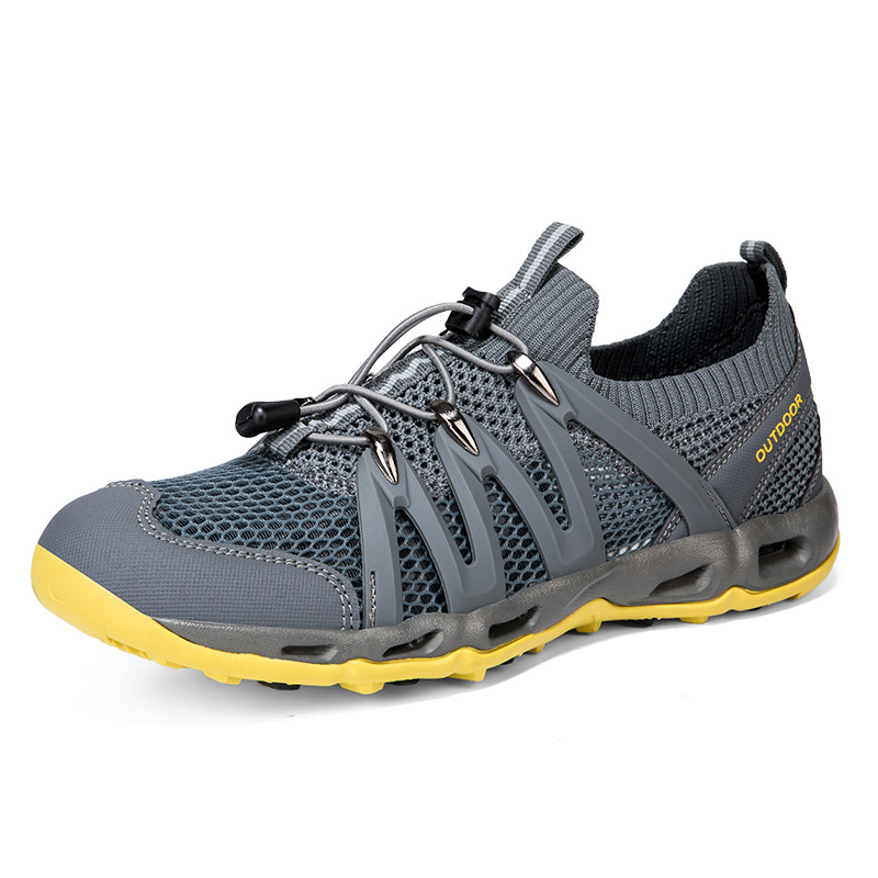 Zapatos de río al aire libre de verano zapatos de hombre malla ocio transpirable anfibio zapatos a la deriva antideslizantes zapatos de senderismo para mujeres