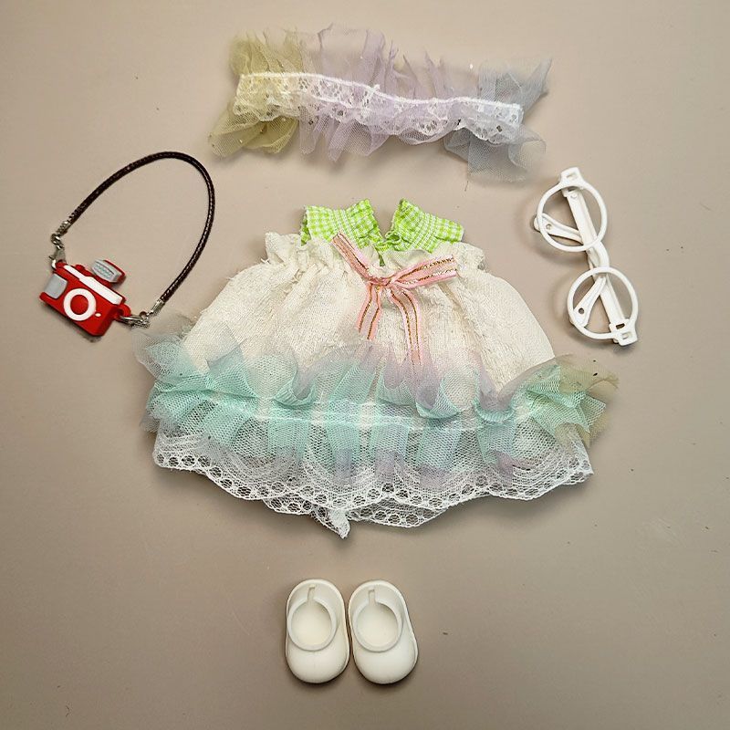 labubu17cm娃衣毛绒玩具玩偶公仔衣服公主裙子10厘米娃娃可替换|undefined