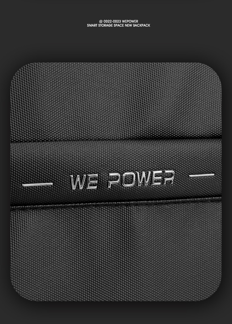 WEPOWER's new men's fashionable backpack, large-capacity business backpack, computer bag and student schoolbag undefined