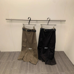 WGWE6570#2025新款美式复古工装高腰显瘦遮胯A字中长款半身裙女秋