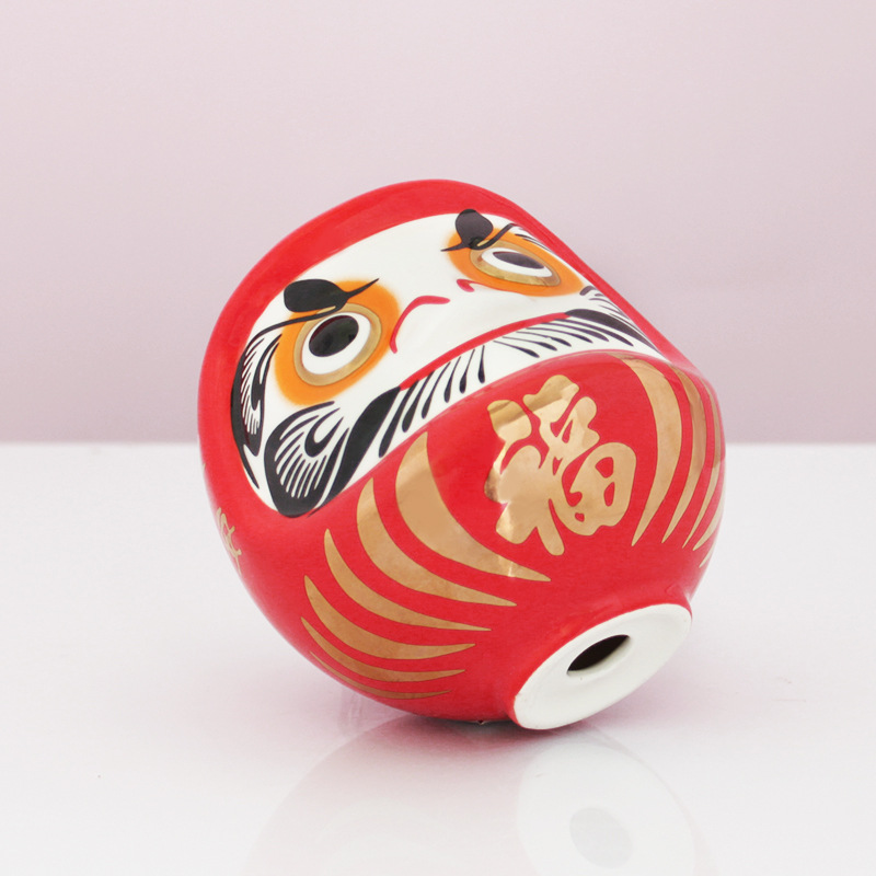 Adornos de cerámica creativa, origen japonés, bendición, fortuna, Damo tumbler, significado, regalo afortunado