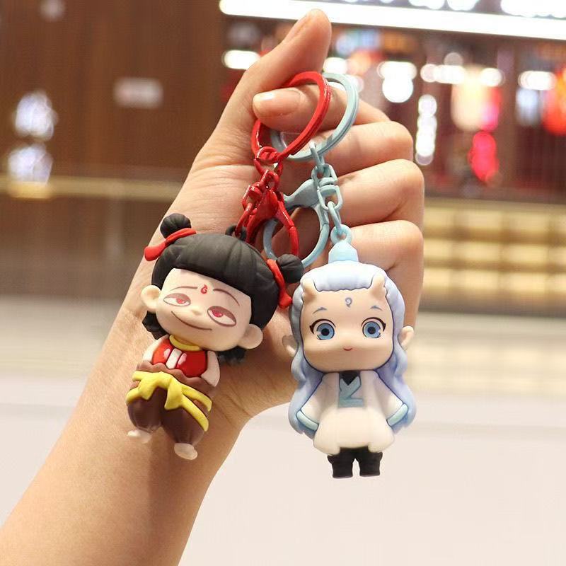 Chinese-Style Crafts Nezha 2 Magic Child Rides the Sea Creative 3D Figurine Direct Sales Pendant Gift Holiday Keychain Chinese-Style Crafts Nezha 2 Magic Child Rides the Sea Creative 3D Figurine Direct Sales Pendant Gift Holiday Keychain