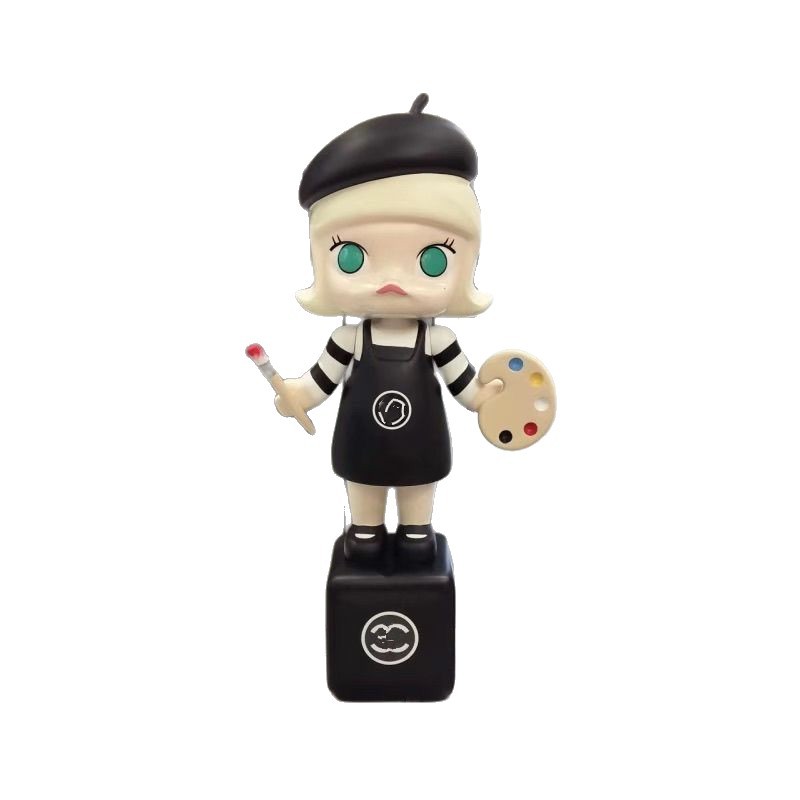 Bubble Molly pintor princesa de alto valor muñeca de dibujos animados sala de estar gabinete de televisión adornos de suelo