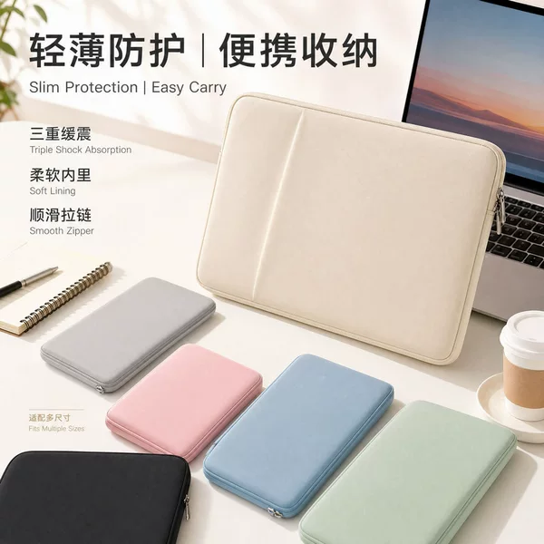 Minimalist and Stylish Storage Laptop Sleeve 13415 Tablet Protective Case MacBook Storage Bag