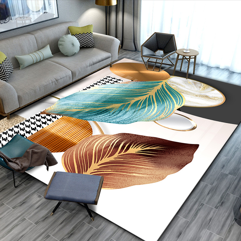 Modern carpet for living room for home use, simple and elegant design, water absorbent 7