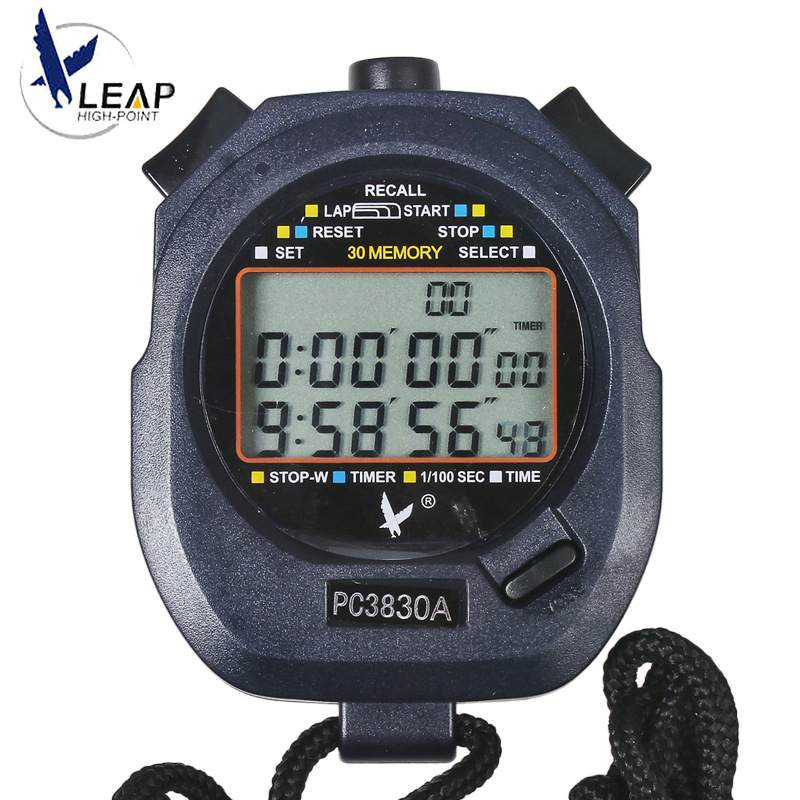 Electronic stopwatch PC3830 three rows 30 memory training fitness…